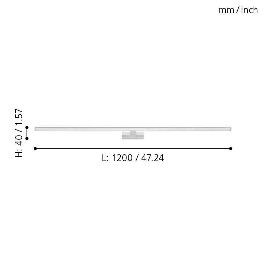 Eglo - LED Badezimmer-Spiegelleuchte LED/14W/230V 4000K 120 cm IP44