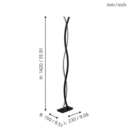 Eglo - LED Stehlampe LED/32W/230V