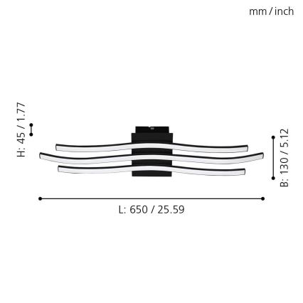 Eglo - LED Deckenleuchte LED/21W/230V