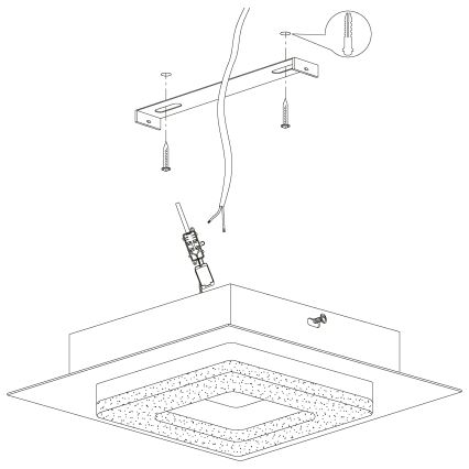 Eglo - LED Deckenleuchte 4xLED/4W/230V