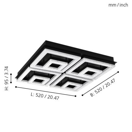 Eglo - LED Deckenleuchte LED/12W/230V