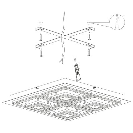 Eglo - LED Deckenleuchte LED/12W/230V