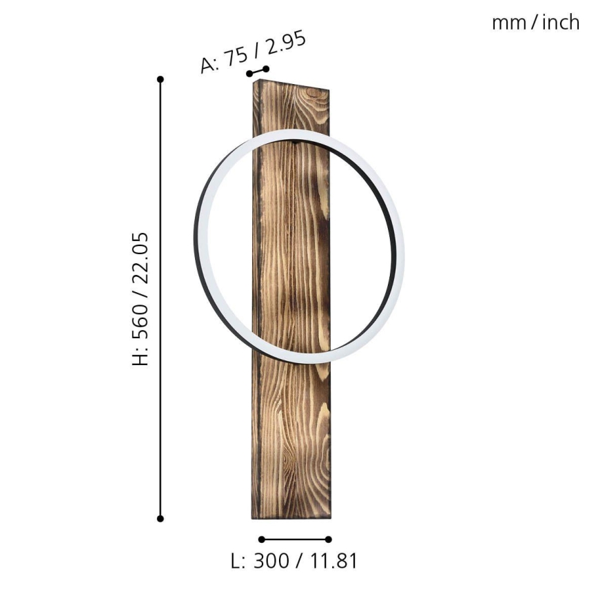 Eglo - LED Wandbeleuchtung LED/12W/230V