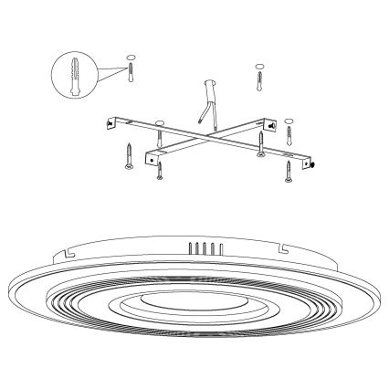 Eglo - LED Deckenleuchte 3xLED/16W/230V