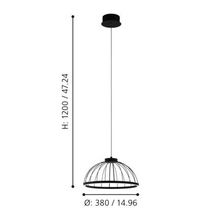 Eglo - LED Hängeleuchte LED/22W/230V