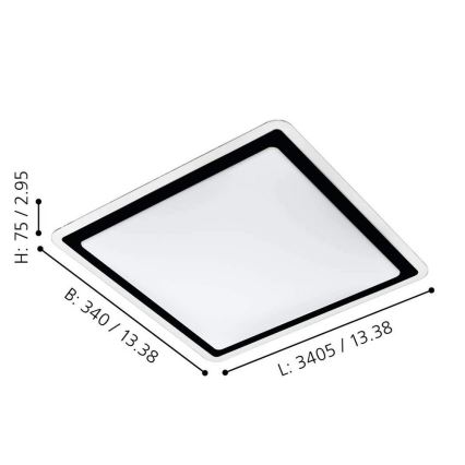 Eglo - LED Deckenleuchte LED/24W/230V