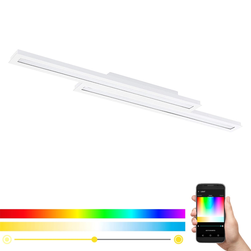 Eglo - LED RGB dimmbare Deckenleuchte SALITERAS-C 2xLED/10W/230V