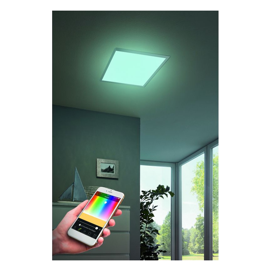Eglo - LED RGB dimmbare Deckenleuchte SALOBRENA-C LED/16W/230V + Fernbedienung