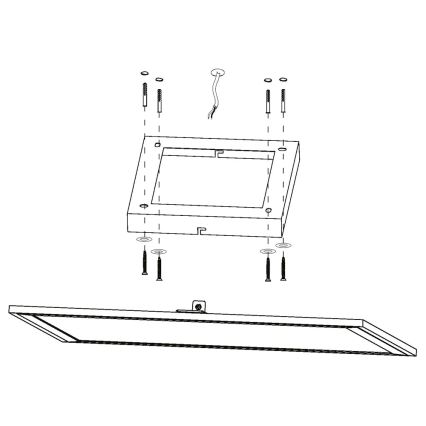 Eglo - LED RGBW Dimmbare Deckenleuchte SALOBRENA-C LED/20W/230V + FB