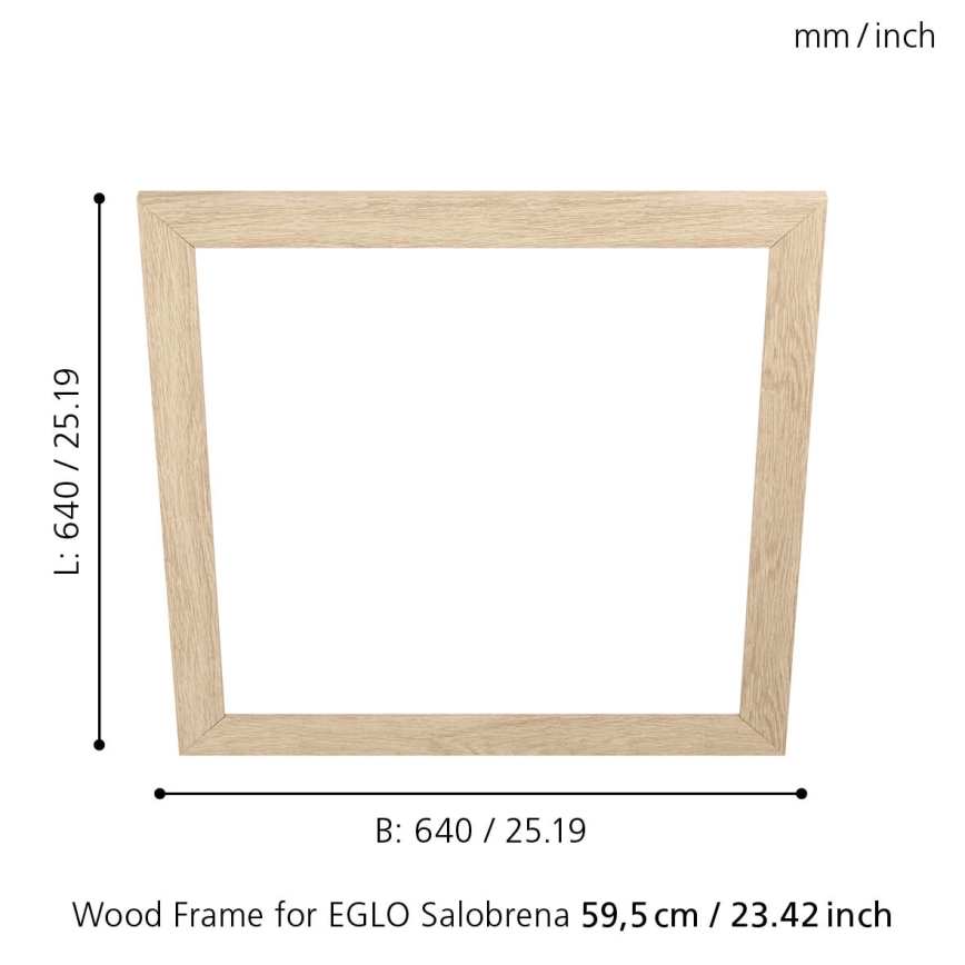 Eglo - Rahmen für Leuchte SALOBRENA 595x595 mm