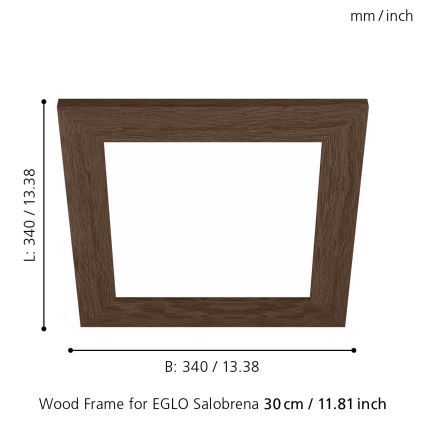 Eglo 99425 - Rahmen für Deckenleuchte SALOBRENA 300x300 mm