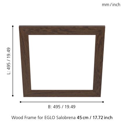 Eglo  - Rahmen für Leuchte SALOBRENA 450x450 mm