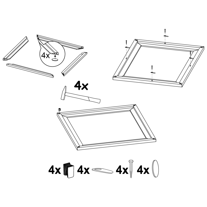 Eglo  - Rahmen für Leuchte SALOBRENA 450x450 mm