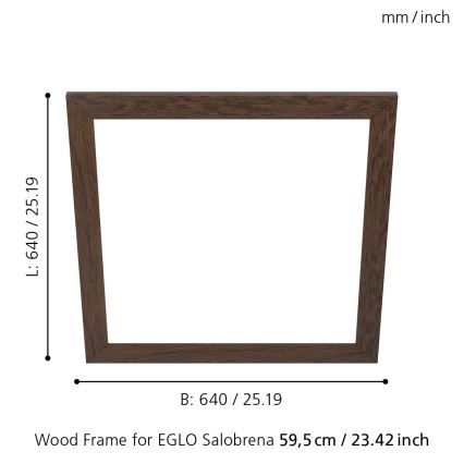 Eglo - Rahmen der Leuchte SALOBRENA 595x595 mm