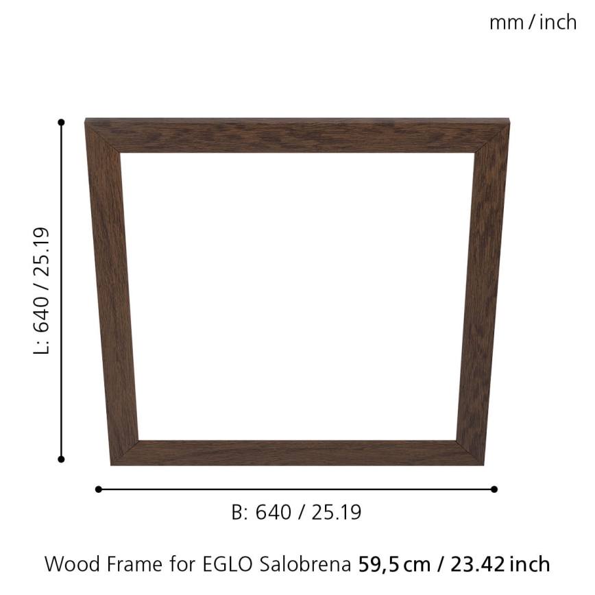 Eglo - Rahmen der Leuchte SALOBRENA 595x595 mm