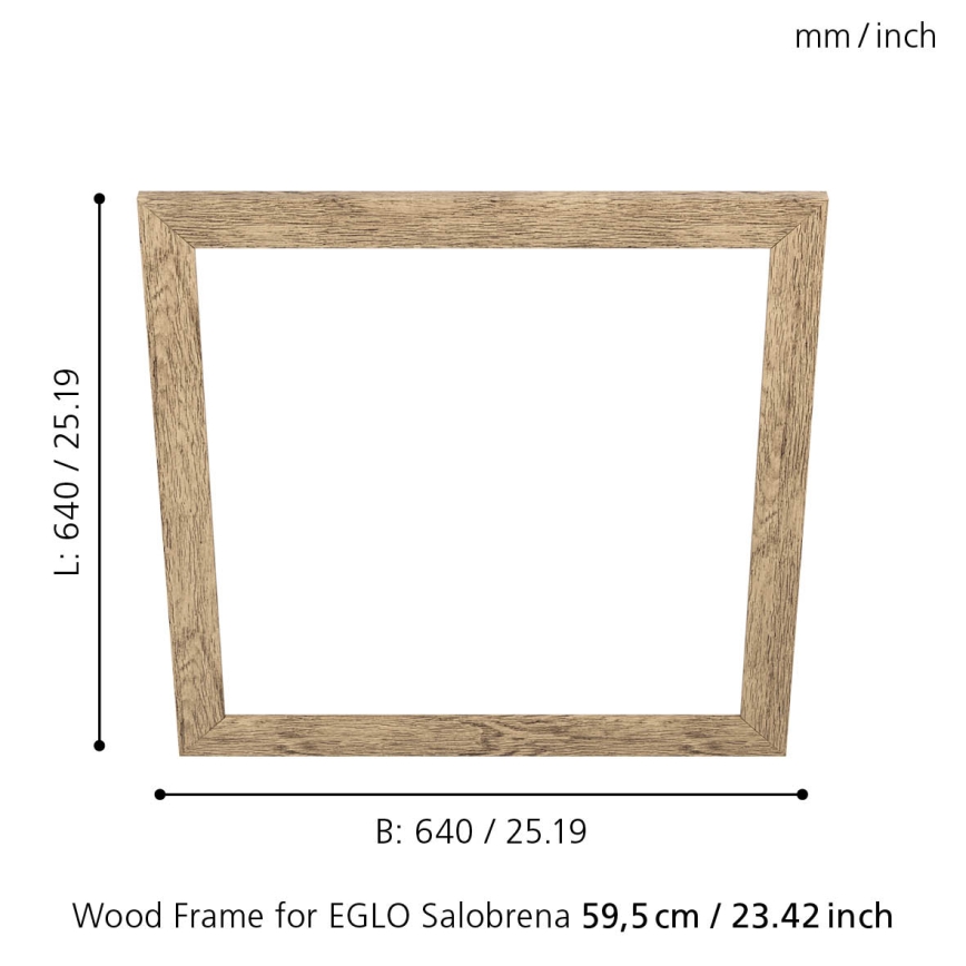 Eglo - Rahmen der Leuchte SALOBRENA 595x595 mm