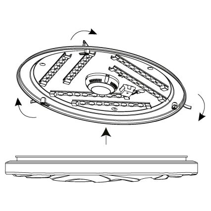 Eglo - LED Deckenleuchte LED/36W/230V