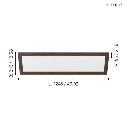 Eglo  - LED-Deckenleuchte LED/32W/230V 345x1245 mm