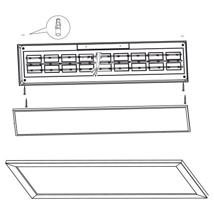 Eglo  - LED-Deckenleuchte LED/32W/230V 345x1245 mm