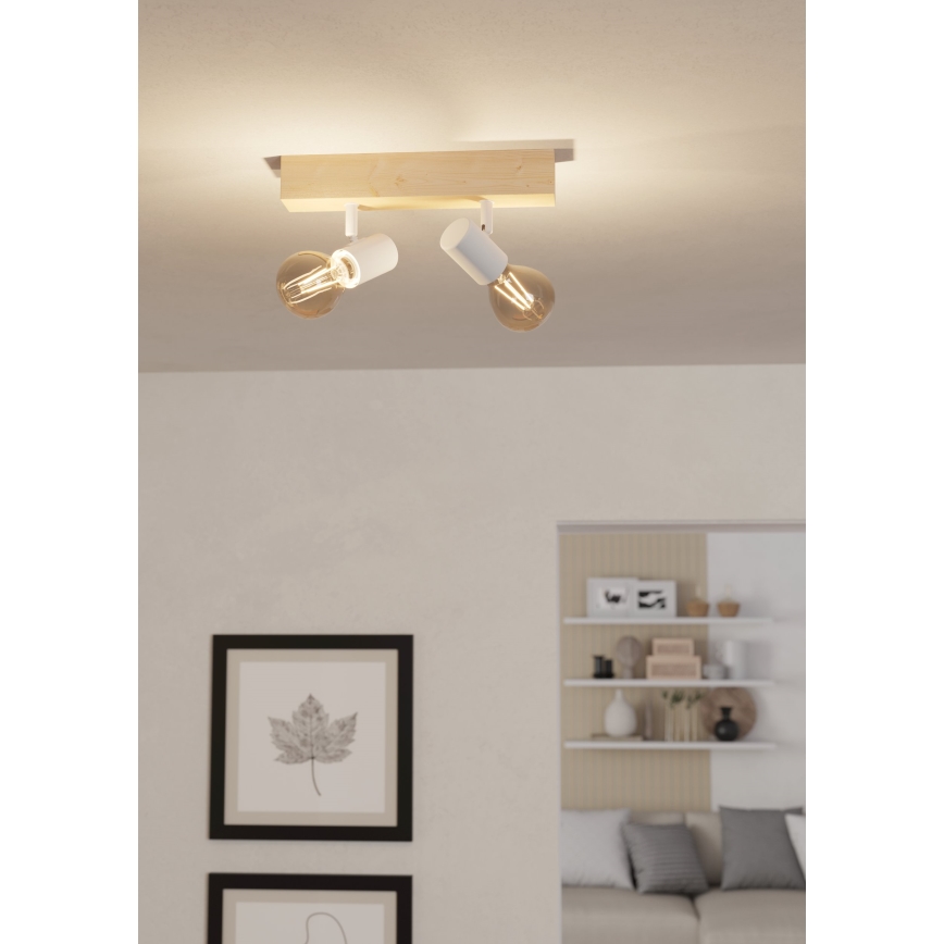 Eglo - Strahler TOWNSHEND 2xE27/60W/230V - FSC-zertifiziert