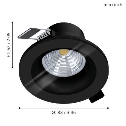 Eglo - LED dimmbare Badezimmerleuchte LED/6W/230V 4000K IP44