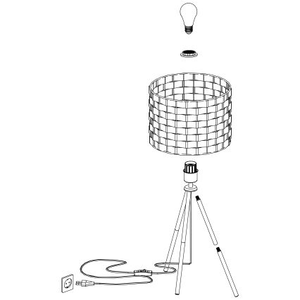 Eglo - Tischlampe 1xE27/40W/230V