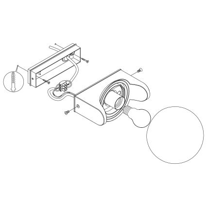 Eglo - Außenwandleuchte RUBIO 1xE27/15W/230V IP44