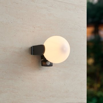Eglo 99573 - Außenwandleuchte mit Sensor RUBIO 1xE27/15W/230V IP44