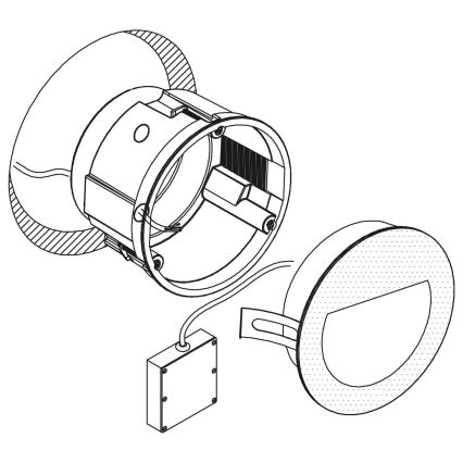 Eglo  - LED-Außeneinbauleuchte  LED/2,5W/230V IP65 weiß