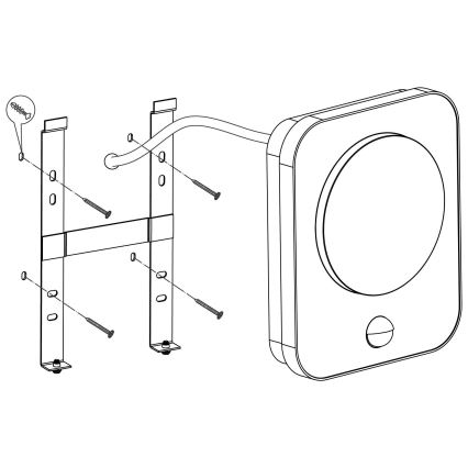 Eglo - LED-Außenwandleuchte mit Sensor LED/9W/230V IP44