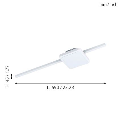 Eglo - LED-Deckenleuchte 1xLED/6,3W/230V + 1xLED/5,4W