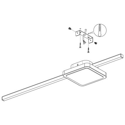 Eglo - LED-Deckenleuchte 1xLED/6,3W/230V + 1xLED/5,4W