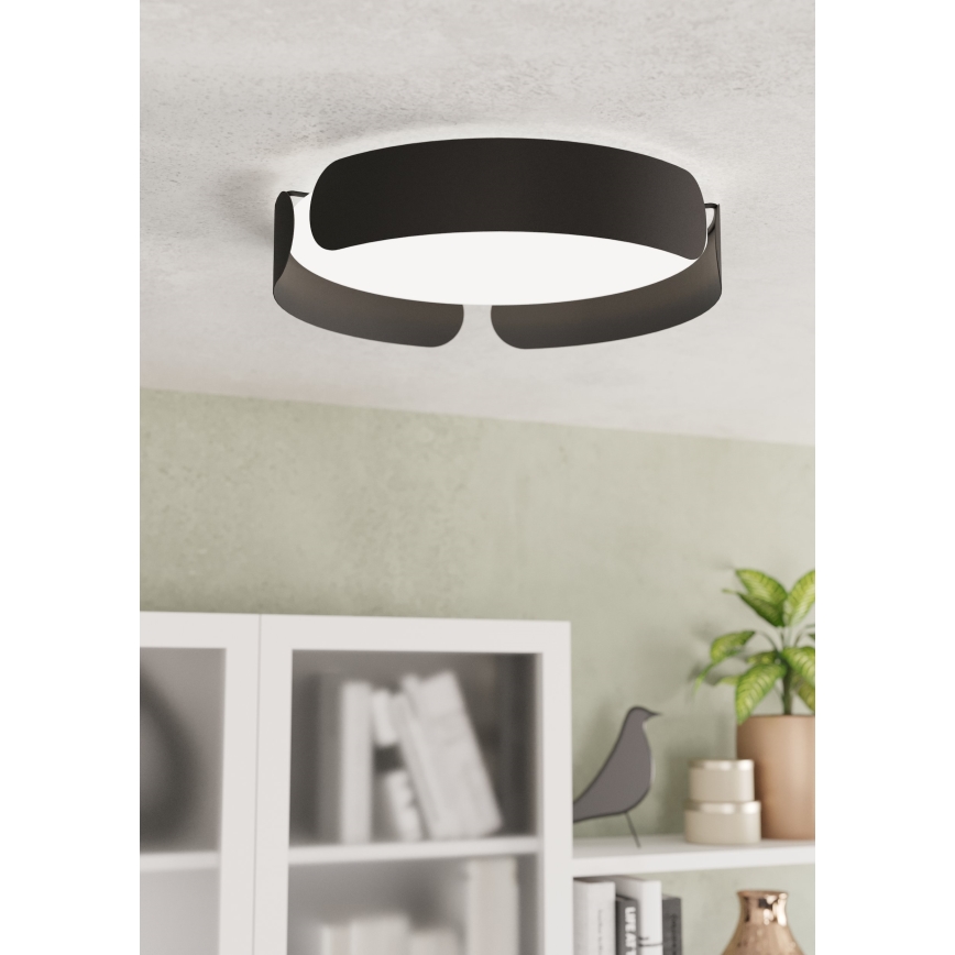 Eglo - LED-Deckenleuchte LED/20W/230V Ø 37 cm schwarz