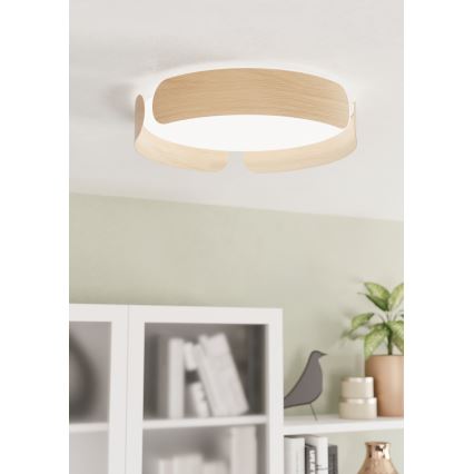 Eglo - LED-Deckenleuchte, 20 W, 230 V, Ø 37 cm, beige