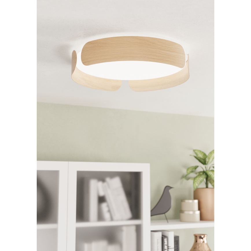 Eglo - LED-Deckenleuchte, 20 W, 230 V, Ø 37 cm, beige