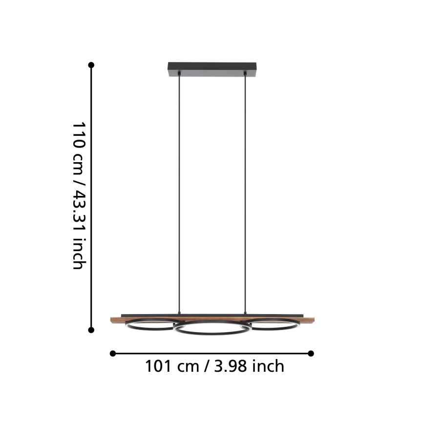 Eglo - Dimmbare LED-Hängeleuchte LED/40,5W/230V