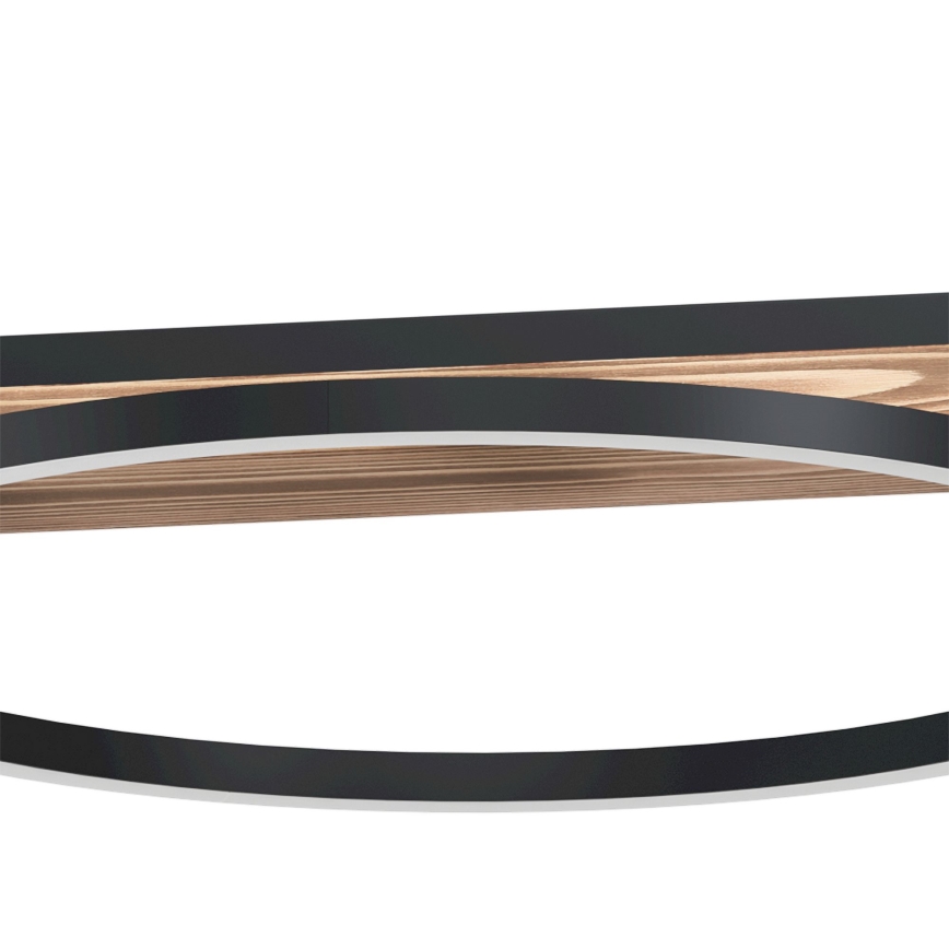 Eglo - LED dimmbare Pendelleuchte mit Seilabhängung 2xLED/12,5W/230V+LED/15,5W 3000K braun/schwarz