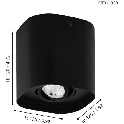 Eglo - Dimmbarer LED-RGBW-Strahler 1xGU10/5W/230V ZigBee