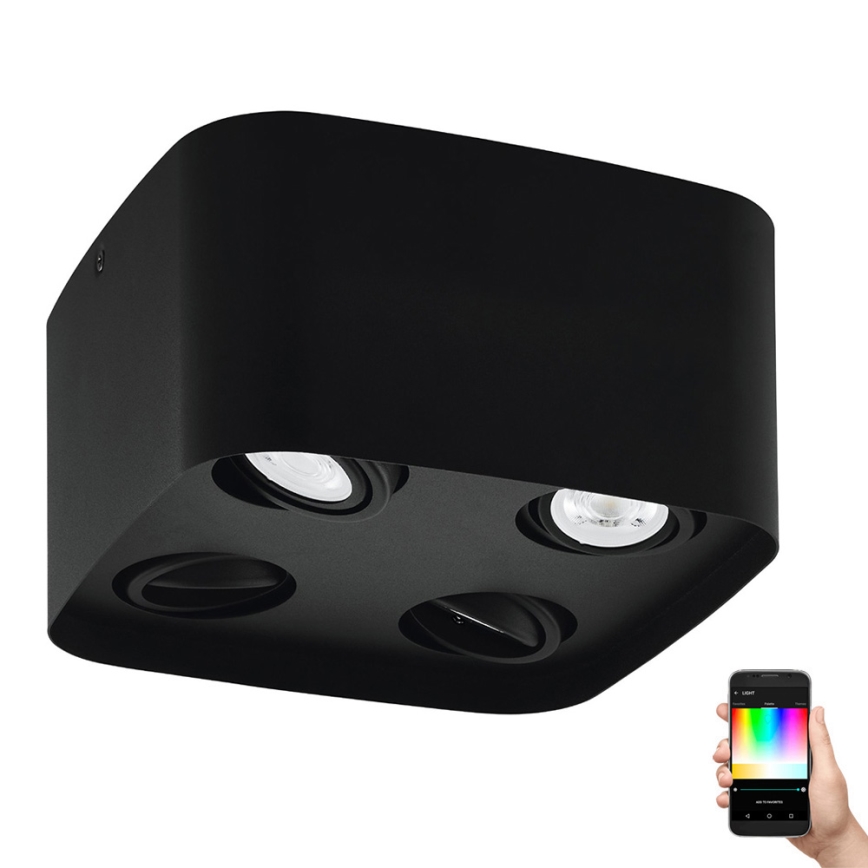Eglo - Dimmbarer LED-RGBW-Strahler 4xGU10/5W/230V ZigBee