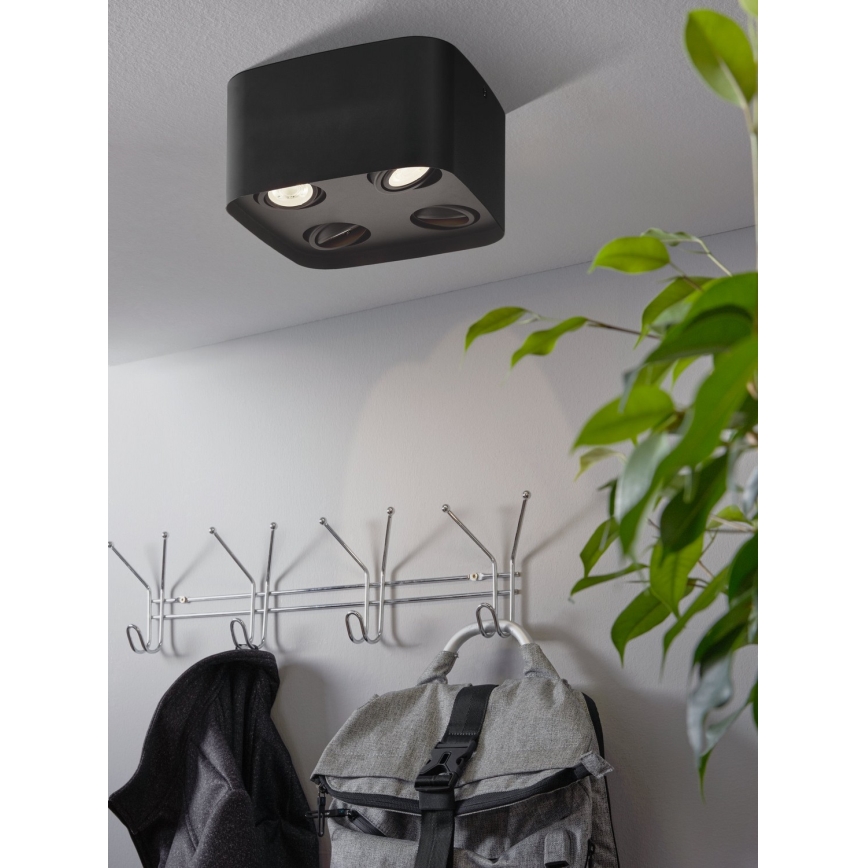Eglo - Dimmbarer LED-RGBW-Strahler 4xGU10/5W/230V ZigBee