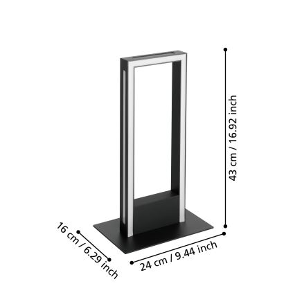 Eglo - Dimmbare LED-Tischleuchte LED/16W/230V 2700-6500K
