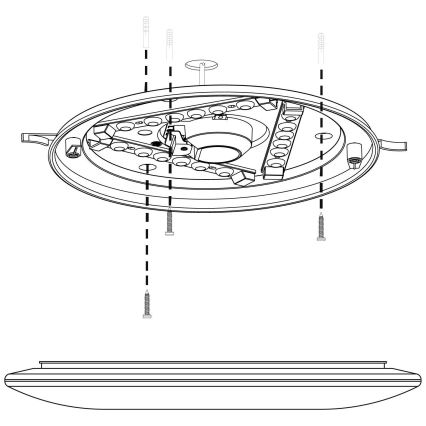 Eglo - LED Deckenleuchte LED/10W/230V