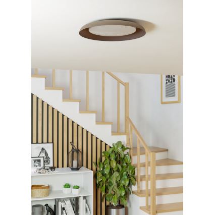 Eglo 99704 - LED-Deckenleuchte PENJAMO LED/17,1W/230V braun