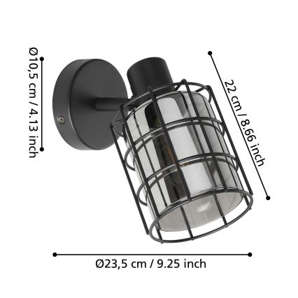 Eglo - Wandbeleuchtung 1xE27/28W/230V