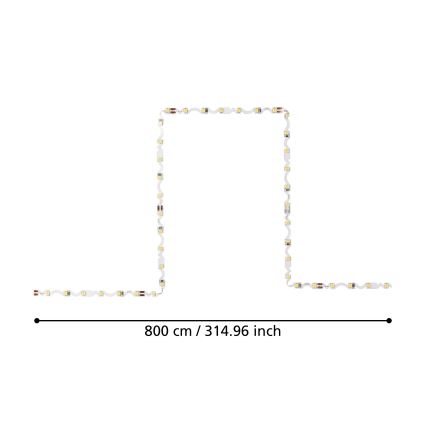 Eglo - LED-Streifen 8m LED/43,2W/24/230V 3000K