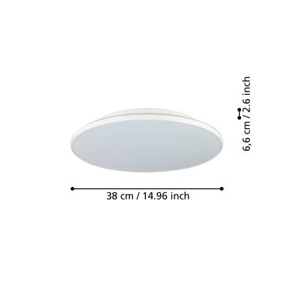 Eglo - LED Deckenleuchte LED/21W/230V Durchschn. 38 cm