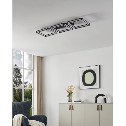 Eglo - LED-Deckenleuchte 3xLED/11,2W/230V schwarz