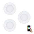Eglo - ADA 3x LED RGB dimmbares Einbauleuchte FUEVA-C 1xLED/3W/230V