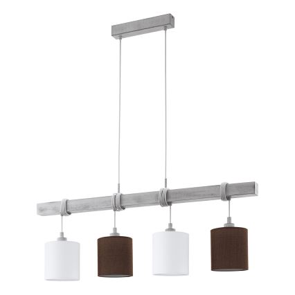 Eglo - Anschlusskabel TOWNSHEND 4xE27/60W/230V Kiefer/Grau