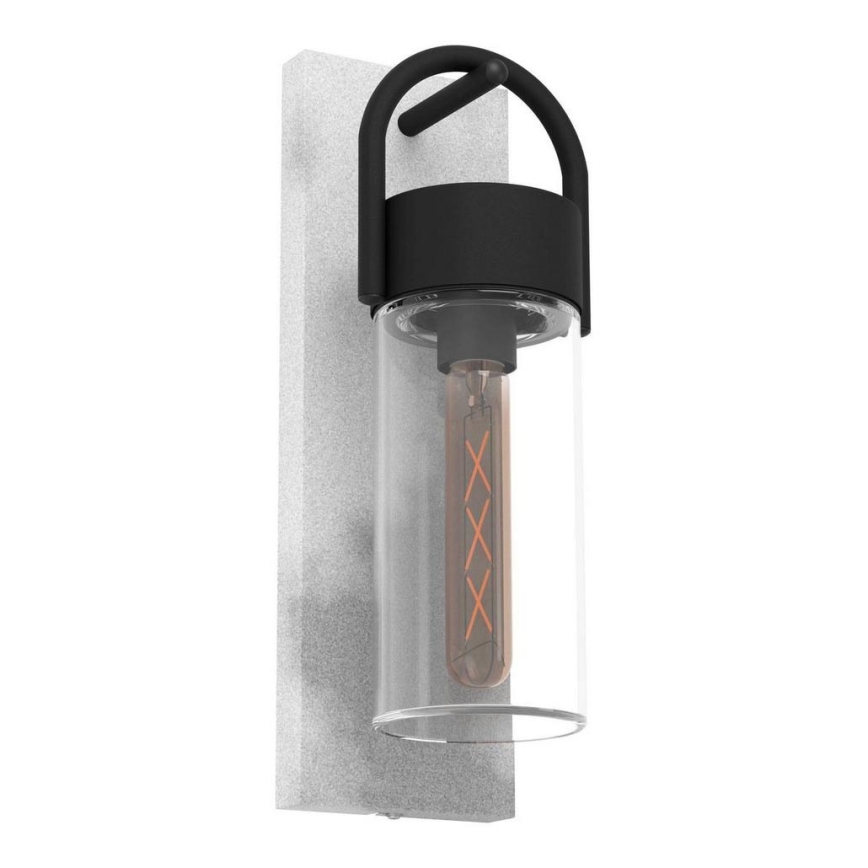 Eglo - Außenwandleuchte 1xE27/28W/230V IP44 grau